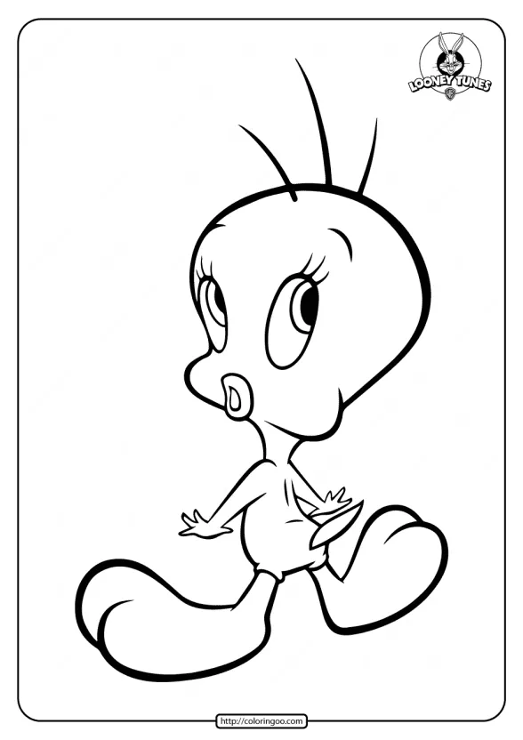 Printable Tweety Coloring Pages 1 printable tweety coloring pages