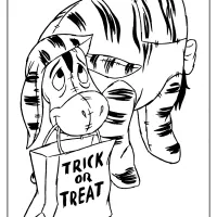 printables trick or treat coloring pages