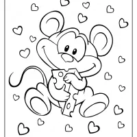 cute little mouse coloring pages