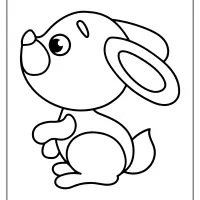 cute little rabbit coloring pages