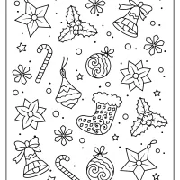 Easy Adult Coloring Pages for Christmas 77 easy adult coloring pages for christmas