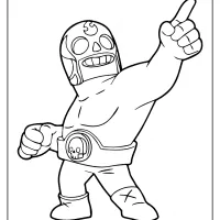 el primo brawl stars coloring pages