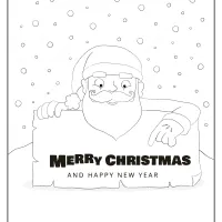 Merry Christmas and Happy New Year Coloring Pages 74 merry christmas and happy new year coloring pages