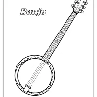 Printable Banjo Coloring Pages 6 printable banjo coloring pages