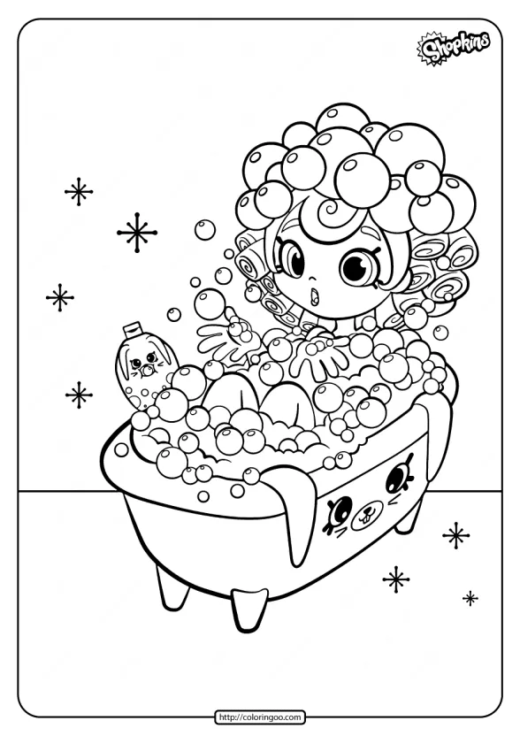 Printable Bubbleisha Shopkins Coloring Pages 1 printable bubbleisha shopkins coloring pages