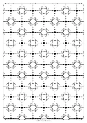 Printable Geometric Pattern Pdf Coloring Page 025