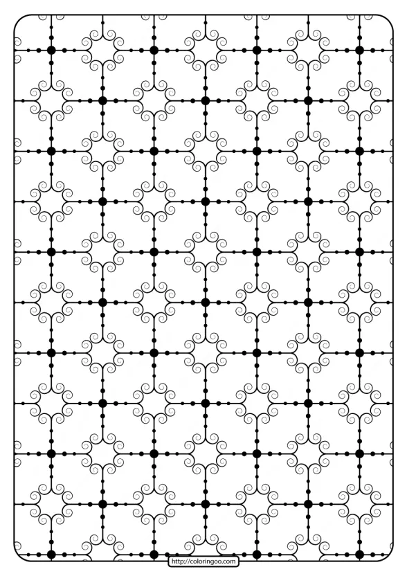 Printable Geometric Pattern Pdf Coloring Page 025 1 printable geometric pattern pdf coloring page 025