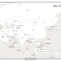 printable map of asia countries pdf worksheet