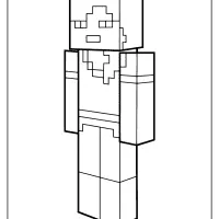 printable minecraft alex coloring pages