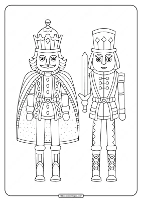 Printable Nutcracker Christmas Coloring Pages