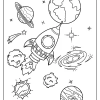 Printable Rocket and Planets Coloring Pages 16 printable rocket and planets coloring pages
