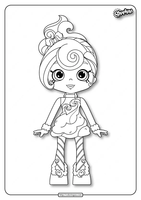 Printable Shopkins Candy Sweets Coloring Pages 1 printable shopkins candy sweets coloring pages