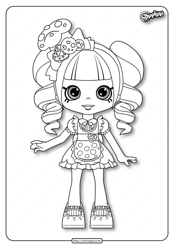 Printable Shopkins Coco Cookie Coloring Pages 1 printable shopkins coco cookie coloring pages