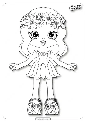 Printable Shopkins Daisy Petals Coloring Pages