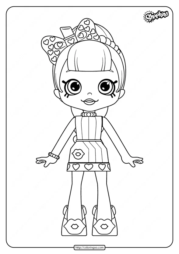 printable shopkins lippy lulu coloring pages