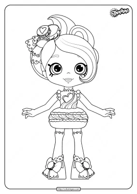 Printable Shopkins Macy Macaron Coloring Pages