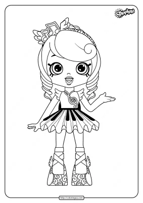 Printable Shopkins Melodine Coloring Pages