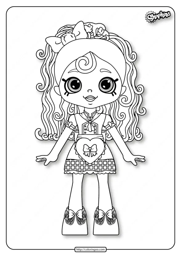 Printable Shopkins Spaghetti Sue Coloring Pages 1 printable shopkins spaghetti sue coloring pages
