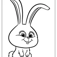printable super cute rabbit coloring pages