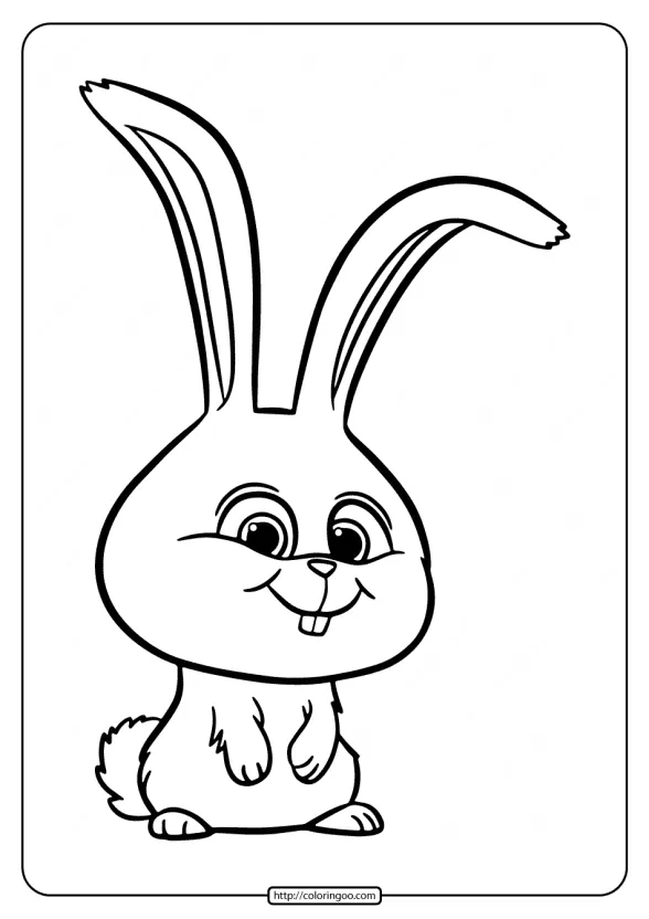 Printable Super Cute Rabbit Coloring Pages 1 printable super cute rabbit coloring pages