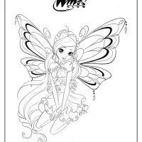 printable winx club enchantix bloom coloring pages