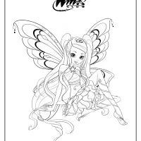 printable winx club enchantix stella coloring pages