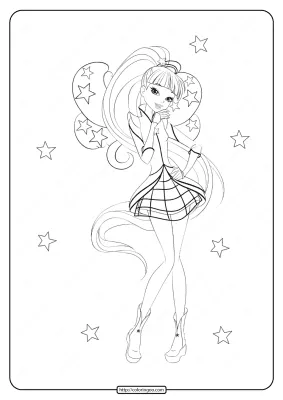 Printable Winx Cosmix Musa Coloring Pages
