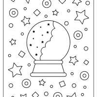 printables crystal ball coloring pages