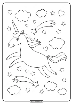 Printables Unicorn Coloring Pages 01