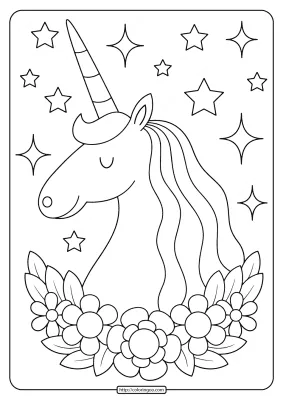 Printables Unicorn Coloring Pages 02