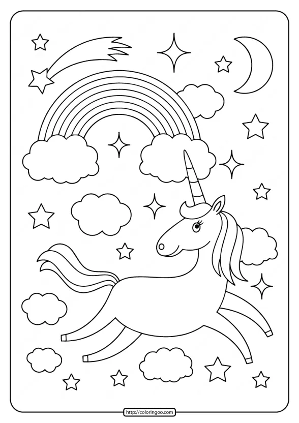 Printables Unicorn Coloring Pages 03 1 printables unicorn coloring pages 03