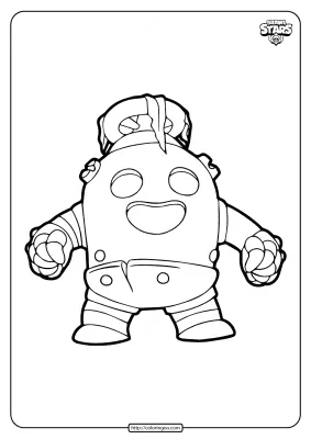 Robo Spike Brawl Stars Coloring Pages