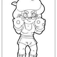 rosa brawl stars coloring pages