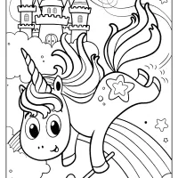 uni creatures unicorn coloring pages
