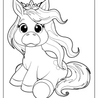 very cute pony coloring pages