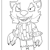 werewolf leon brawl stars coloring pages