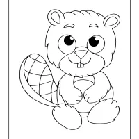 Baby Beaver Coloring Page 19 baby beaver coloring page