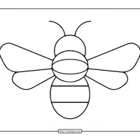 Bee Coloring Page 22 bee coloring page
