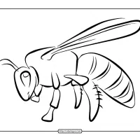 Bee Coloring Page for Kids 20 bee coloring page for kids