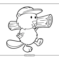 Builder Beaver Coloring Page 18 builder beaver coloring page