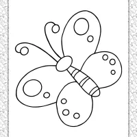 butterfly coloring page for kids