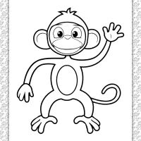 cartoon monkey coloring pages for kids