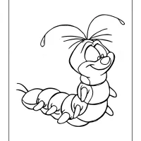 caterpillar coloring page