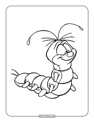 Caterpillar Coloring Page