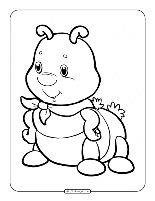 Caterpillar Colouring Pages