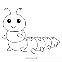 caterpillar coloring pages for kids