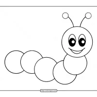 cute caterpillar coloring page
