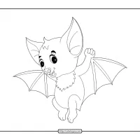 free halloween bat coloring pages