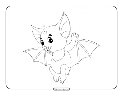 Free Halloween Bat Coloring Pages