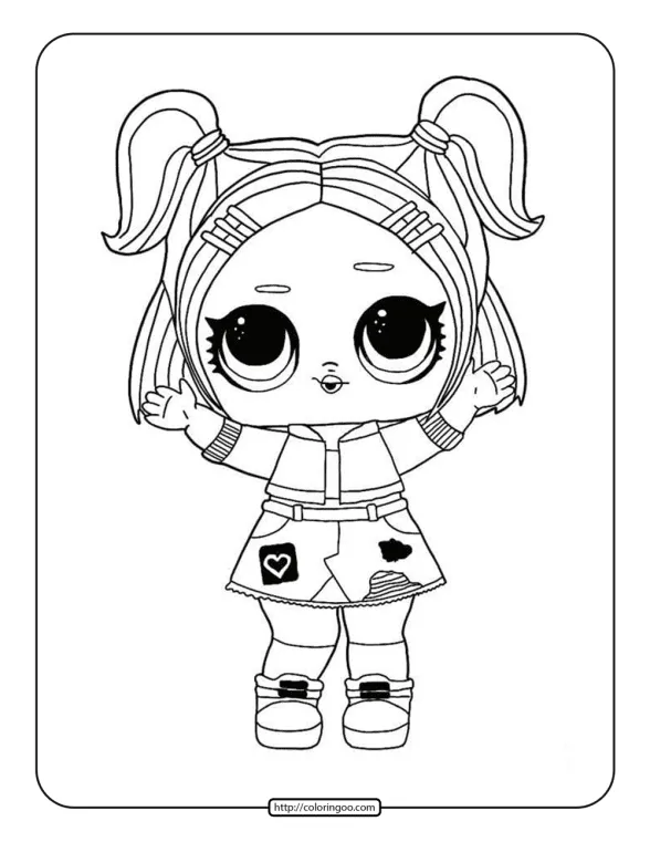 Free LOL Surprise Coloring Pages 1 free lol surprise coloring pages